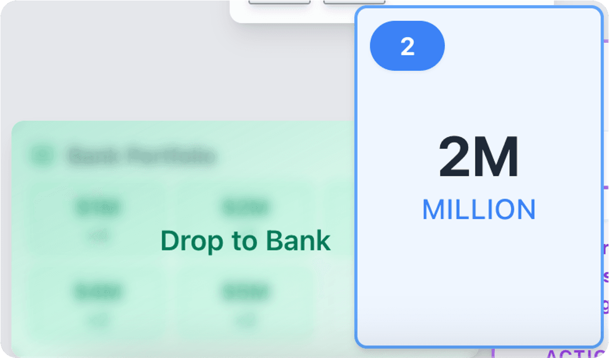 Adding money to bank